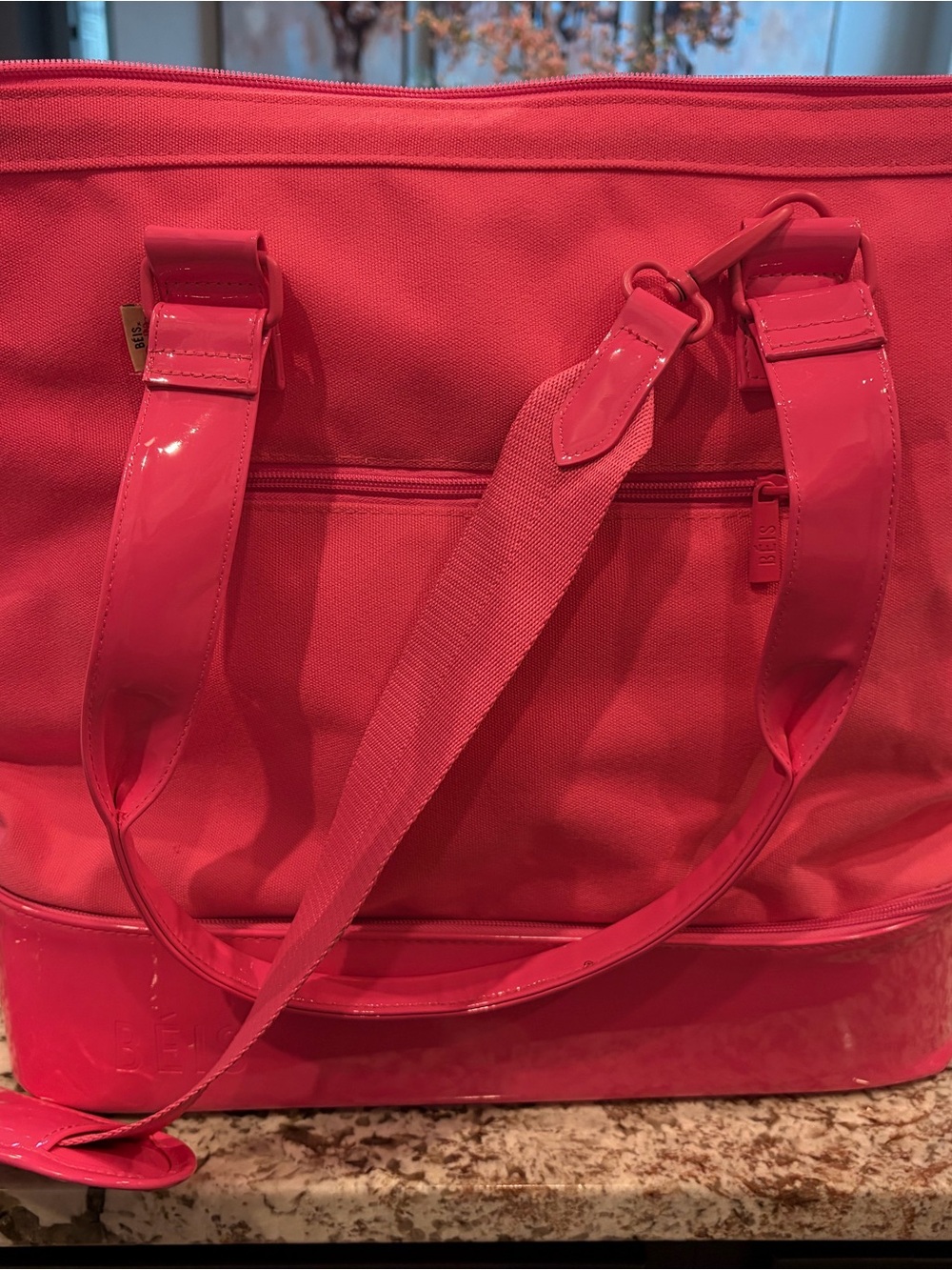 BEIS limited edition Barbie Hot Pink mini weekender